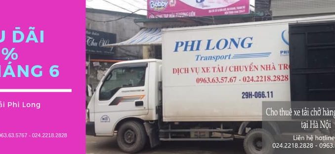 Dịch vụ taxi tải Phi Long tại phố Phúc Xá