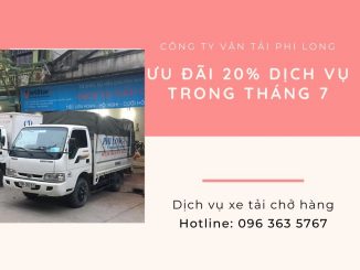 Dịch vụ taxi tải Phi Long tại xã Thống Nhất